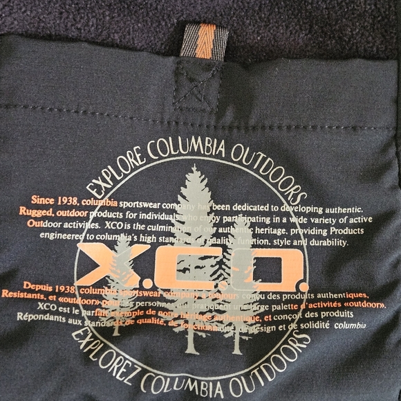 Columbia Jacket XCO Men's Size XL Black Fleece Lined Winter - Picture 11 of 13